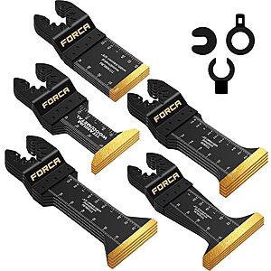 FORCA 25pcs Titanium Oscillating Tool Blades $20.99