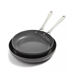 2-Piece Hard-Anodized Aluminum Frypan Set, by The Cellar $35.93