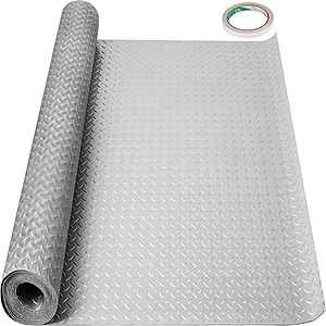 VEVOR 5-ft x 20-ft x 60-mil T Diamond PVC Garage Flooring Roll (93.65-sq ft) $35.19