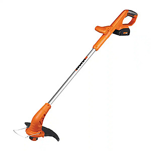 WORX - 20V 10" Cordless Straight Shaft Grass Trimmer & Edger (1 x 2.0 Ah Battery and 1 x Charger) - Black $59.99