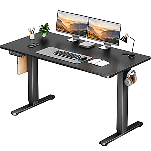 55" x 24" CONCETTA Split-Top Electric Height Adjustable Desk (Black) $77 + Free Shipping