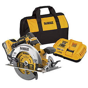 DeWalt XR 20V Max 7-1/4" Cordless Circular Saw Kit $279