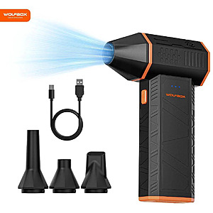 WOLFBOX MF50 Cordless Air Duster $30.99