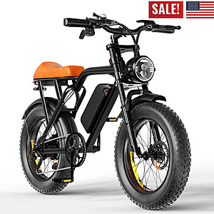 20" Megawheels Fat Tire Adults Electric Bike $524 + Free Shipping