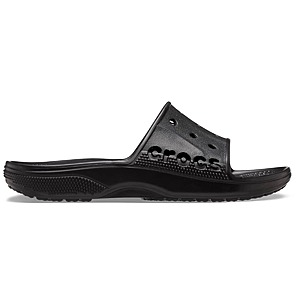Crocs Men's or Women's Baya II Slide Sandals (Black) $14.99