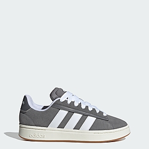 adidas Men's Grand Court Alpha 00s Shoes (Limited Sizes, Grey Four / Cloud White / Off White) $25
