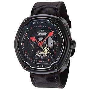 46mm Men's Dietrich Organic Time Automatic Skeleton Watch (3 Colors) $199 + Free S&H