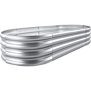 Land Guard 4' x 2' x 1' Galvanized Raised Garden Bed Kit $22.99