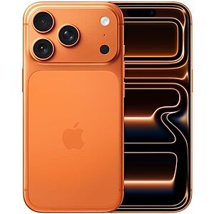 Prime: Renewed Premium 512GB Apple iPhone 17 Pro (Unlocked, Cosmic Orange) $1000 + Free S&H