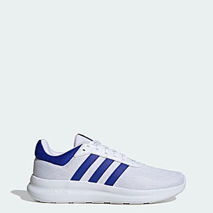 adidas Men's Lite Racer 4.0 Shoes (Cloud White/Lucid Blue/Lucid Blue) $21 + Free S/H