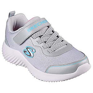 Skechers Little & Big Girls Bounder Girly Groove Athletic Sneaker (Gray) $20