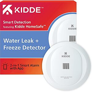 Kidde WiFi Water Leak Detector & Freeze Alarm $17.15