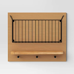 Threshold 17"x14" Wall Organizer Brown/Black $24.29 at Bullseye Deals via eBay