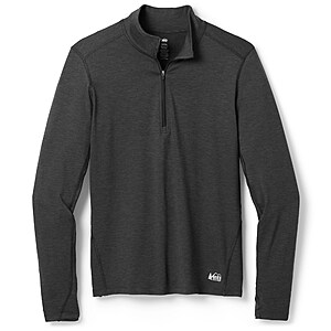REI Co-op Men's Midweight Base Layer Half-Zip Top (Various) $29.93