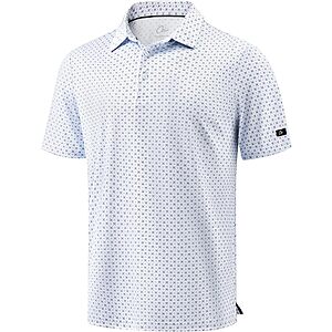 Men's Dry Fit Moisture Wicking Golf Polo Shirt