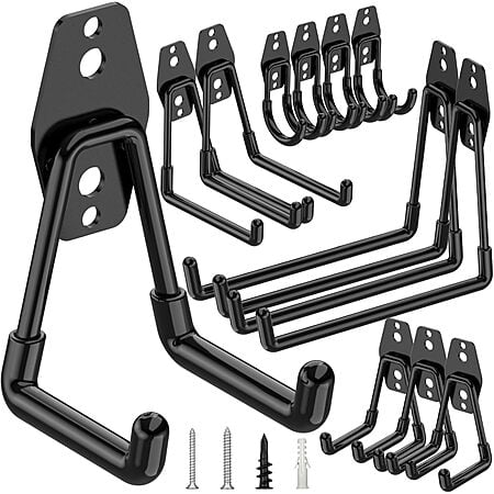 12-Pack TICONN Heavy Duty Garage Hooks