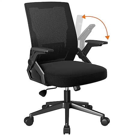 CloudRest Pro Breathable Mesh Office Chair w/ Flip-up Armrests $65.99