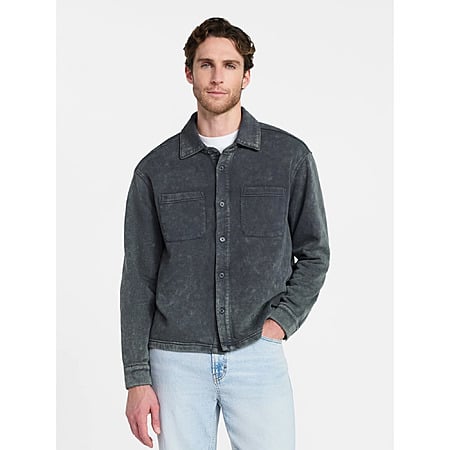 No Boundaries Fleece Shirt Jacket, Men's & Big Men's (2 Colors) from $6.49