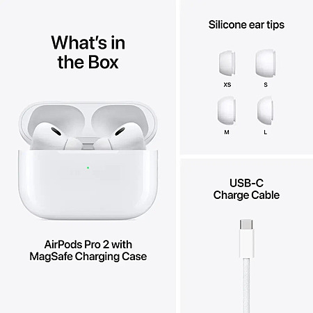 Open-Box Apple AirPods Pro 2 with MagSafe Case (USB‑C) $108.72