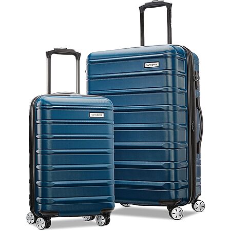 Samsonite Omni 2 Hardside Expandable Luggage with Spinner Wheels, 2-Piece Set (19/24), Lagoon Blue $139.64