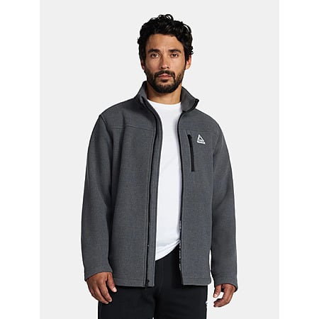 Reebok Men and Big Men's Fleece Zip Jacket, Sizes S-3XL (3 Colors) $19.8