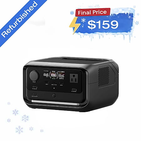 Certified Refurbished: EcoFlow River 3 Plus 286Wh LiFePO4 Portable Power Station $159