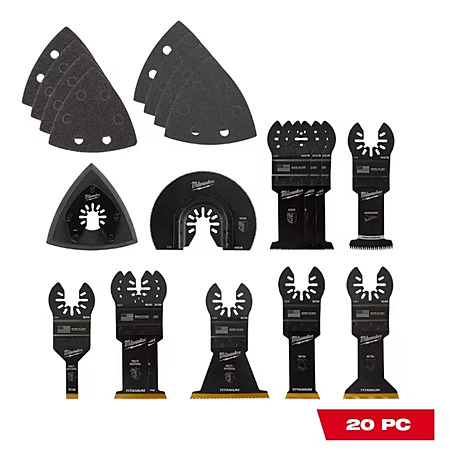 Open Box 20Pc Milwaukee 49-10-9920 Open-Lok Accessory Set $34.2