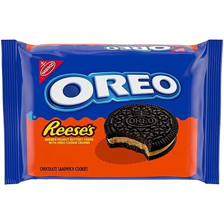 Oreo Reese's 12.35-oz. Peanut Buttery Creme Chocolate Sandwich Cookies $3.15