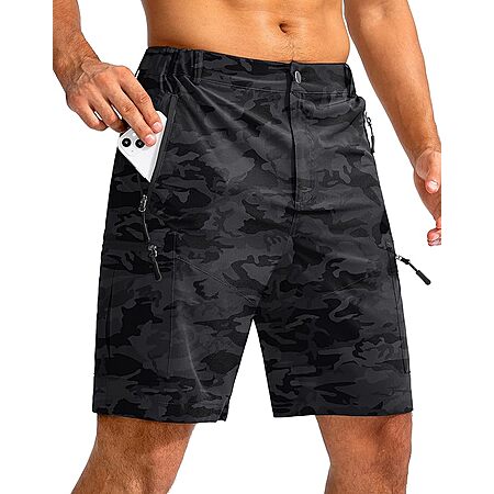 Pudolla Men's 7"/9"/11" Hiking Cargo Shorts with Pockets (Various) from $14.49