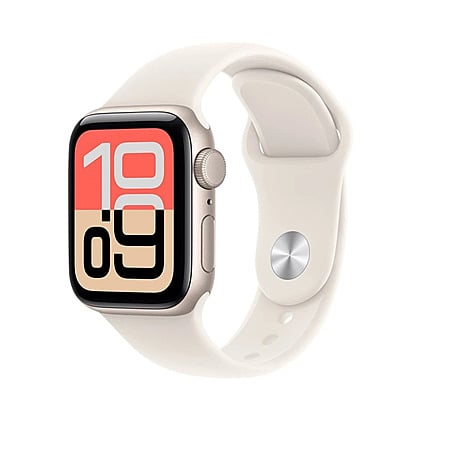 Refurbished Excellent: Apple Watch SE 3 40mm GPS Starlight Aluminum Case Starlight Sport Band $159.99 at Hyper Microsystems via eBay