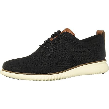 Cole Haan Men's 2.Zerogrand Lightweight Stitchlite Oxford, Black/Ivory $54.97