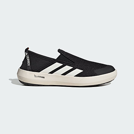 adidas Men's Terrex Boat Slip-On Climacool Shoes (Core Black / Chalk White / Semi Impact Orange) $47.6