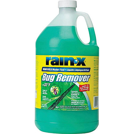 1 Gallon Rain-X Bug Remover Windshield Washer Fluid, Streak-Free with Water Beading $4.11