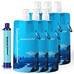 Membrane Solutions Portable Water Purification Unit - 5-Stage Filtration, 0.1 Micron Pore Size, 99.99999% E. Coli Reduction, 3 Ounce Weight, Ideal for Travel, Camping, Hiking$12.99