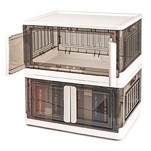Storage Bins with Lids-Closet Organizers and 13.74 Gal Storage Shelves, Folding Storage Box, Stackable Storage Bins,2Pack $  43.97 +Free shipping