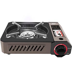 Runnatal Portable Camping Stove, 3300W High Power Butane Stove, Windproof Camping Stove, High Temperature Resistance, Perfect for Camping, Hiking and Emergency$  20.14