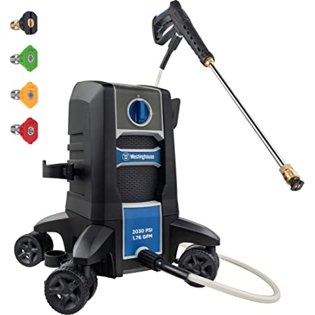 Westinghouse Electric Pressure Washer 2030 MAX PSI 1.76 GPM with Anti-Tipping Technology, Soap Tank and 4-Nozzle Set $127.78