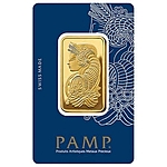 1 oz Gold Bar PAMP Suisse Lady Fortuna Veriscan (New In Assay)