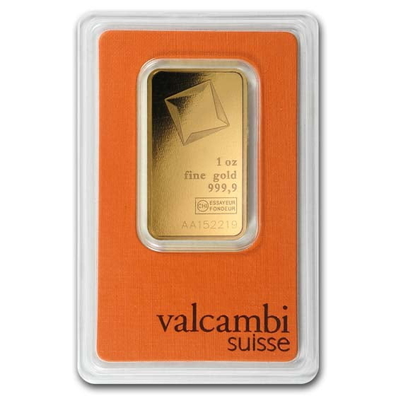 1 oz Valcambi Gold Bar in Assay .9999 Fine - $2425.89 at APMEX Inc via Walmart