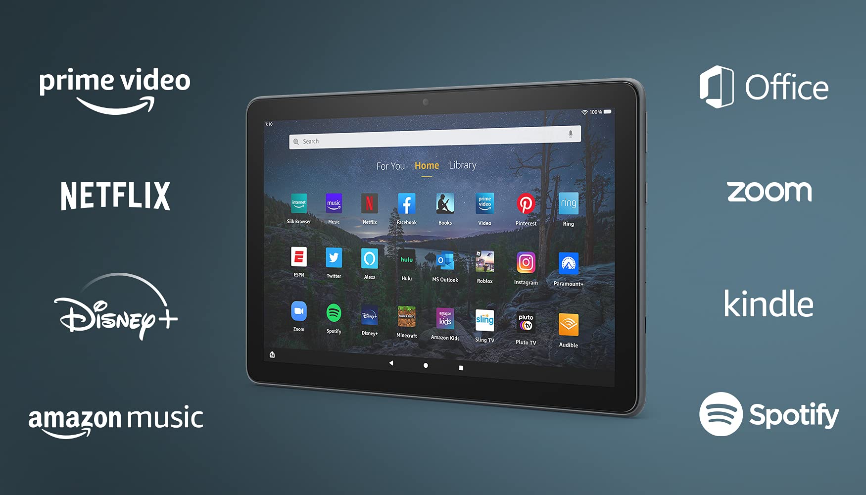 Amazon Fire HD 10 Plus tablet, 10.1", 1080p Full HD, 32 GB, (2021 release) $94.99