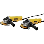 2-Pack DeWALT 7.5 Amp Paddle Switch 4.5' Corded Angle Grinders $88 + Free Shipping