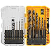 DEWALT 14-Piece Assorted Black and Gold Coated HSS Jobber Length Twist Drill Bit Set in the Twist Drill Bits department at Lowes.com $9.98