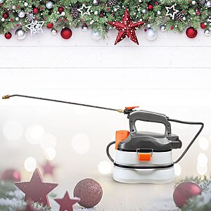 Ukoke UGS02 Cordless Electric Power Garden Sprayer, 1 Gallon Tank Portable Handhel, 45 psi & 0.132 GPM (500ml per min) Grey & White 20V 2A Battery & Charger Included $  40.41