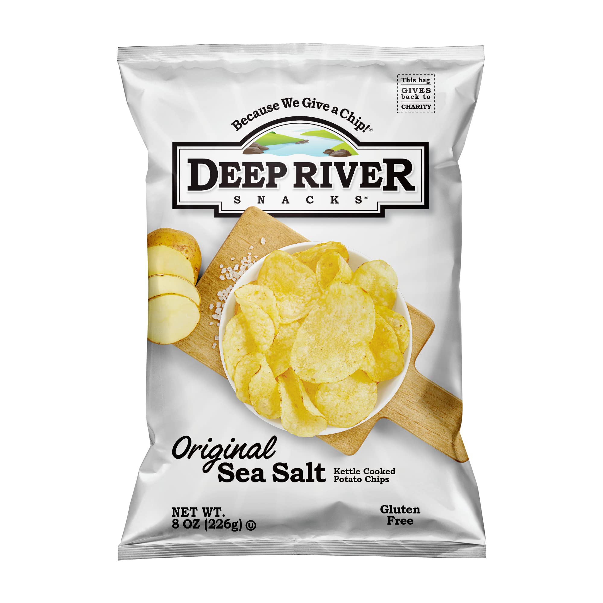 Deep River Snacks Original Sea Salt Kettle Cooked Potato Chips, 8 Ounce (Pack of 12) $26.70 Amazon