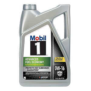 5-Qt Mobil 1 Advanced Full Synthetic Motor Oil (Various) $25 + Free Store Pickup