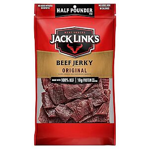 8-Oz Jack Link's Half Pounder Beef Jerky (Original) .05 w/ Subscribe & Save