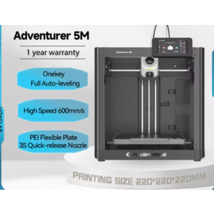 Flashforge Adventurer 5M Wi-Fi 3D Printer w/ Auto Leveling $156.15 + Free Shipping