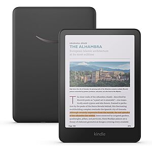16GB Amazon Kindle Colorsoft eReader (Black) $170 & More + Free Shipping
