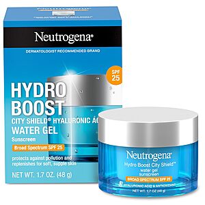 1.7-Oz Neutrogena Hydro Boost City Shield Water Gel Face Moisturizer w/ SPF 25 $8 w/ Subscribe & Save