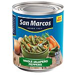 San Marcos Whole Jalapeno Peppers No preservatives (1 lb 10 oz) $1.5 w/ S&amp;S + FS w/ Prime or $35+